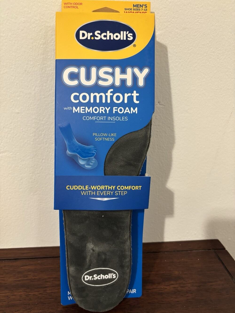 Dr. Scholl's Cushy Comfort Memory Foam Insoles ~ Unisex TRIM TO FIT ~ NEW